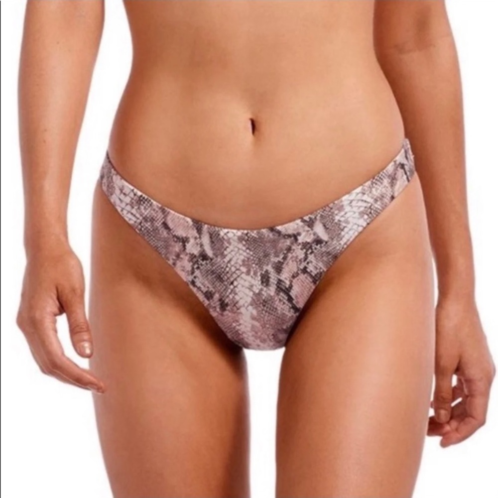 NWT Vitamin A snakeskin bikini bottoms.